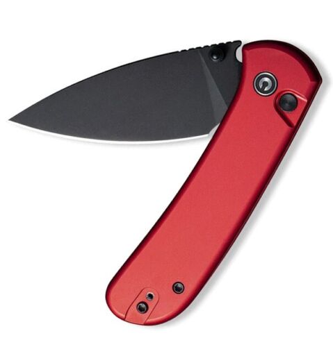 Civivi Qubit Button Lock Folding Knife 3" 14C28N Steel Drop Point Blade Red Aluminum Handle 22030E2 -Civivi - Survivor Hand Precision Knives & Outdoor Gear Store