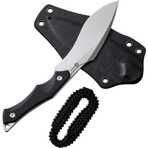 Civivi Vaquita II Neck Fixed Knife 3.25" Nitro V Steel Full / Extended Tang Blade Black G10 Handle 047C1 -Civivi - Survivor Hand Precision Knives & Outdoor Gear Store