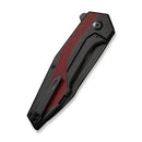 Civivi Hypersonic Frame Folding Knife 3.75" 14C28N Sandvik Steel Extended Tang Blade Black Stainless Steel / Burgundy G10 Inlay Handle 220113 -Civivi - Survivor Hand Precision Knives & Outdoor Gear Store