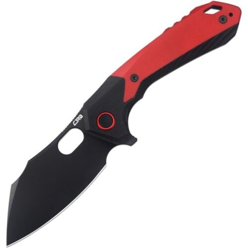 CJRB Caldera Linerlock Folding Knife 3.5" PVD Coated AR-RPM9 Steel Extended Tang Blade Black And Red G10 Handle 1923BRE -CJRB - Survivor Hand Precision Knives & Outdoor Gear Store