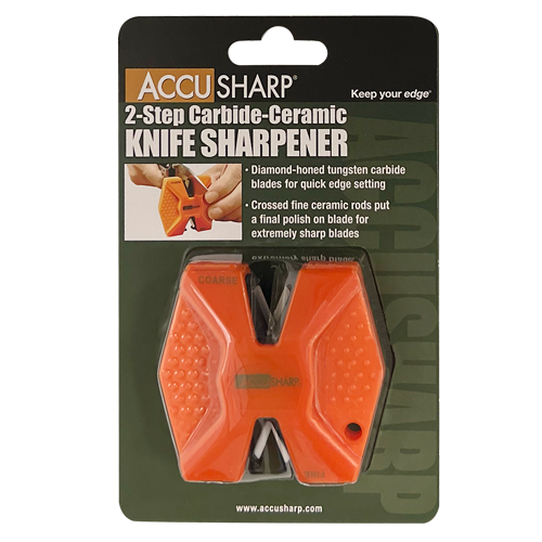AccuSharp Two Step Diamond-Honed Tungsten Carbide Blades Orange Ceramic Knife Sharpener 344C -AccuSharp - Survivor Hand Precision Knives & Outdoor Gear Store