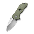 Civivi Gordo Linerlock Folding Knife 2.5" D2 Steel Drop Point Blade Green Canvas Micarta Handle 22018C2 -Civivi - Survivor Hand Precision Knives & Outdoor Gear Store
