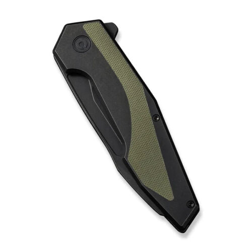 Civivi Hypersonic Framelock Folding Knife 3.75" 14C28N Sandvik Steel Extended Tang Blade Stainless Steel / OD Green G10 Inlay Handle 220111 -Civivi - Survivor Hand Precision Knives & Outdoor Gear Store