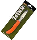 AccuSharp Caping Fixed Knife 3.5" 420 Steel Blade Non-Slip Rubber Grip in Blaze Orange Handle 731C -AccuSharp - Survivor Hand Precision Knives & Outdoor Gear Store