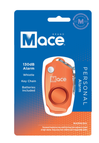 Mace Personal Alarm Orange Button Press 130dB Key Ring Attachment Integrated Whistle 3" x 1.5" x 0.75" 80734 -Mace - Survivor Hand Precision Knives & Outdoor Gear Store