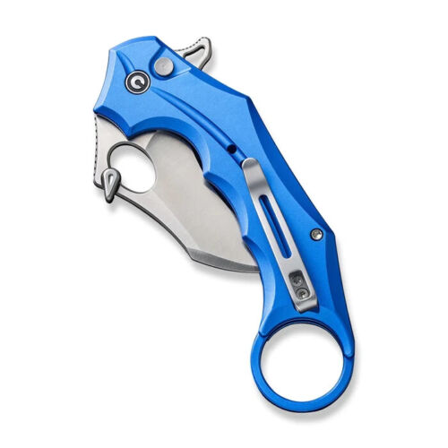 Civivi Incisor II Linerlock Folding Knife 2" Nitro-V Steel Karambit Blade Blue Aluminum Handle 16016B2 -Civivi - Survivor Hand Precision Knives & Outdoor Gear Store