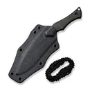 Civivi Vaquita II Neck Fixed Knife 3.25" Black Nitro V Steel Full / Extended Tang Blade Dark Green Canvas Micarta Handle 047C3 -Civivi - Survivor Hand Precision Knives & Outdoor Gear Store