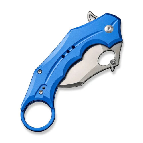 Civivi Incisor II Linerlock Folding Knife 2" Nitro-V Steel Karambit Blade Blue Aluminum Handle 16016B2 -Civivi - Survivor Hand Precision Knives & Outdoor Gear Store