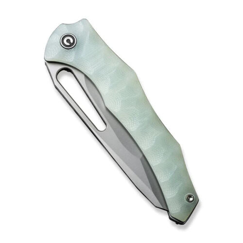 Civivi Spiny Dogfish Linerlock Folding Knife 3.5" 14C28N Sandvik Steel Blade Jade Sculpted G10 Handle 220062 -Civivi - Survivor Hand Precision Knives & Outdoor Gear Store