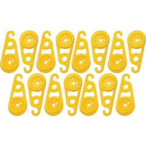 AccuSharp Super Snaps 15 Pack Reusable Grommets For Tarps Yellow ABS Construction 4.5" x 2.25" 1007C -AccuSharp - Survivor Hand Precision Knives & Outdoor Gear Store