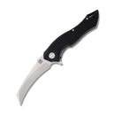 Artisan Eagle Liner Folding Knife 3.63" D2 Tool Steel Blade Black G10 Handle