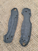 Flytanium Para3 Raindrop CF Scales For Spyderco Classic Raindrop Carbon Fiber