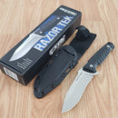 Cold Steel Razor Tek Fixed Knife 5" 4116 Steel Recurve Blade Black GFN Handle