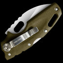 Cold Steel Tuff Lite Folding Knife 2.5" AUS-8 Steel Blade Green Griv-Ex Handle