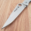 Spyderco Police Model Folding Knife 4.15" VG10 Steel Blade 2Cr13 Stainless Handle