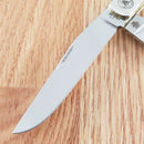 Case XX US Navy Trapper Pocket Knife Stainless Steel Blades Natural Bone Handle 22553