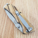Elk Ridge Linerlock Folding Knife 3.25" 3Cr13 Steel Blade Zebra Wood Handle