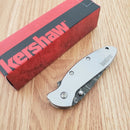 Kershaw Scallion Assisted Folding Knife 2½ Damascus Steel Blade Stainless Handle