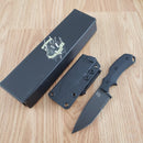 Bastinelli R.E.D. V2 Fixed Knife 4" N690 Steel Full Tang Blade Black G10 Handle