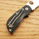 Spyderco Chicago Linerlock Folding Knife 2" CTS-BD1 Steel Blade Black G10 Handle