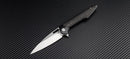 Artisan Archaeo Folding Knife 3.75" M390 Steel Blade Titanium/Carbon Fiber Handle