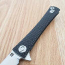 Artisan Waistline Liner Folding Knife 4" Bohler M390 Steel Blade Titanium Handle