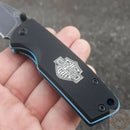 Case XX Harley Tec X Linerlock Folding Knife 2.5" Stainless Blade Black G10 Handle