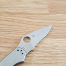 Spyderco Uptern Lock Folding Knife 2.84" 8Cr13MoV Steel Blade Stainless Handle