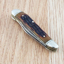 Rough Ryder Peanut Pocket Knife Stainless Steel Blades Amber Jigged Bone Handle