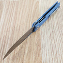 Bestech Knives Bestechman Dundee Linerlock Folding Knife 3.5" D2 Tool Steel Blade Blue-Gray G10 Handle
