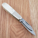 Rough Ryder Barlow Pocket Knife Stainless Steel Blades White Smooth Bone Handle