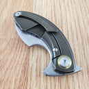 Bestech Knives Strelit Folding Knife 2.13" Damascus Steel Blade Bronze Titanium Handle