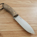 Joker Canadiense Bushcraft Fixed Knife 4.25" Sandvik 14C28N Steel Blade Walnut Handle