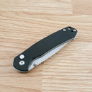 CJRB Pyrite Folding Knife 3.13" AR-RPM9 Steel Drop Point Blade Black G10 Handle