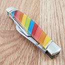 Rough Ryder Stockman Lollipop Pocket Knife Stainless Steel Clip / Sheepsfoot And Spey Blades Multi Synthetic Handle