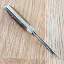 Rough Ryder Peanut Pocket Knife Stainless Steel Blades Amber Jigged Bone Handle