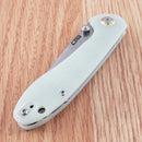 CJRB Small Feldspar Linerlock Folding Knife 3" D2 Tool Steel Blade G10 Handle