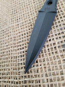 Fred Perrin Lapel Fixed Dagger 2.13" Double Edge G10 One-Piece Construction