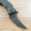 Bastinelli Creations Mako Linerlock Folding Knife 2.75" Bohler N690 Steel Blade Gray G10 Handle