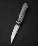 Bestech Knives THYRA Folding Knife 3½ Bohler M390 Steel Blade Titanium/CF Handle