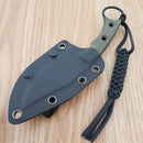 Civivi Midwatch Fixed Knife 3.38" Bohler N690 Steel Blade Green Micarta Handle