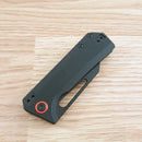 CJRB Ruffian Folding Knife 3.09" AR-RPM9 Steel Wharncliff Blade Black G10 Handle