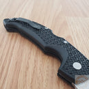 Cold Steel L Voyager Folding Knife 4" AUS-10A Steel Blade Black Black Griv-Ex Handle
