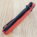 Bestech Knives Ronan B-Lock Folding Knife 3.25" 14C28N Stainless Steel Blade Red G10 Handle