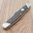 Rough Ryder Stockman Pocket Knife Stainless Steel Blades Brown Micarta Handle