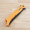 Cold Steel Large Luzon Folding Knife 6" 8Cr13MoV Steel Blade Orange GFN Handle