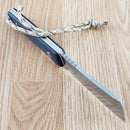 Artisan Cutlery Osprey Fixed Knife 3.75" D2 Tool Steel Blade Black/White G10