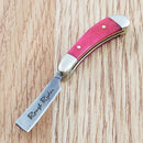 Rough Ryder Mini Folding Knife 1" Stainless Steel Razor Blade Smooth Bone Handle