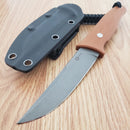 Civivi Tamashii Fixed Knife 4.13" D2 Steel Blade Brown Canvas Micarta Handle
