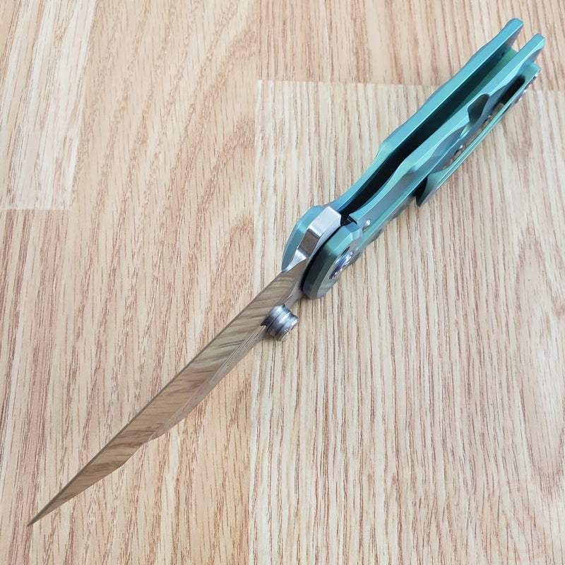Artisan Proponent Frame Folding Knife 4" S35VN Steel Tanto Blade Titanium Handle